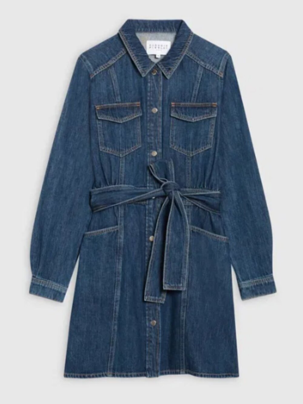 Claudie Pierlot Denim Shirt Dress Size 40 (US 8 / M)